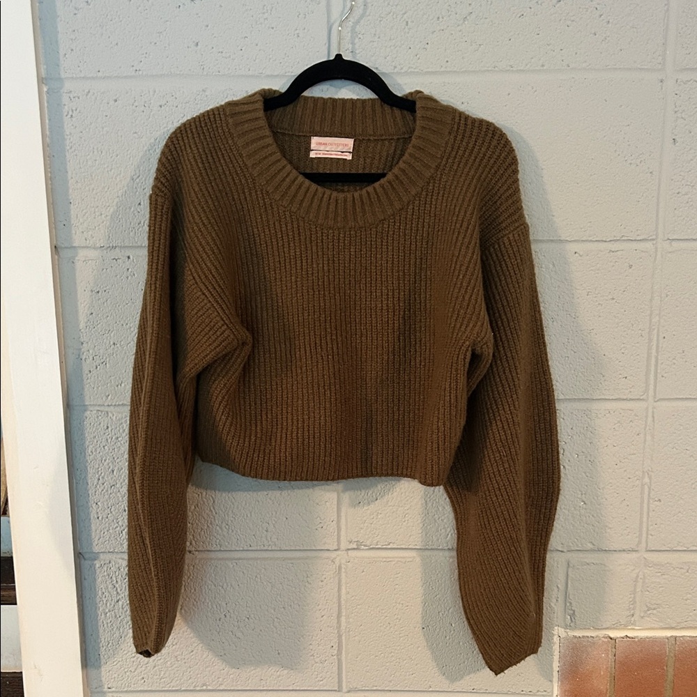 Urban Outfitters Brown Crew Neck Sweater